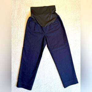Loft Navy Maternity Dress Pants With Belly Band Size 6M NWT